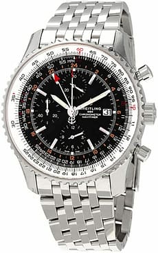 Breitling Navitimer GMT Black Dial Men's Watch A24322121B2A1